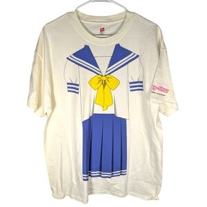 Vintage Lucky Star Lucky Paradise Anime schoolgirl outfit shirt size womans L